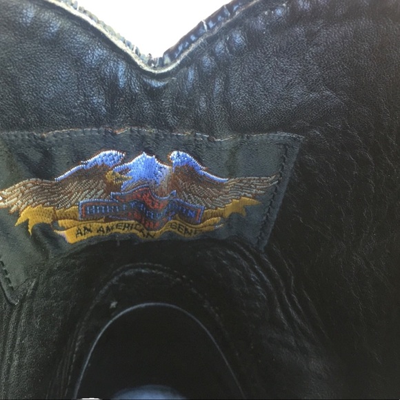 Harley Davidson ankle cowboy riding boots womens size 10 - Picture 8 of 9